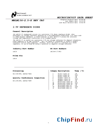 Datasheet LM136H-2.5/883 manufacturer National Semiconductor
