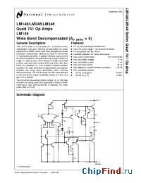 Datasheet LM149J/883 manufacturer National Semiconductor