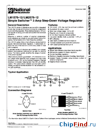 Datasheet LM1576K-12 manufacturer National Semiconductor
