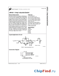 Datasheet LM1921 manufacturer National Semiconductor