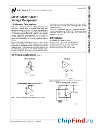 Datasheet LM211J manufacturer National Semiconductor