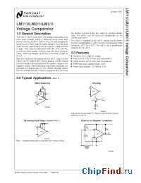 Datasheet LM211J-8 manufacturer National Semiconductor