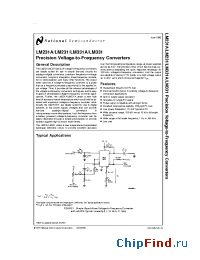 Datasheet LM231H manufacturer National Semiconductor