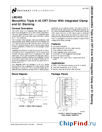 Datasheet LM2453TA manufacturer National Semiconductor