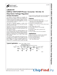 Datasheet LM2591HVS-3.3 manufacturer National Semiconductor