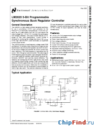 Datasheet LM2635 manufacturer National Semiconductor
