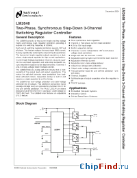 Datasheet LM2648MTD manufacturer National Semiconductor