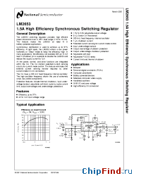 Datasheet LM2653 manufacturer National Semiconductor