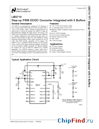 Datasheet LM2710MT-ADJ manufacturer National Semiconductor