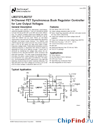 Datasheet LM2727MTCX manufacturer National Semiconductor