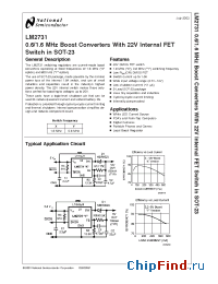 Datasheet LM2731 manufacturer National Semiconductor