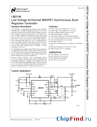 Datasheet LM2746MXA manufacturer National Semiconductor