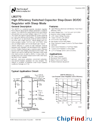 Datasheet LM2770 manufacturer National Semiconductor