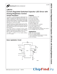 Datasheet LM2791LDX-L manufacturer National Semiconductor