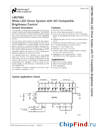 Datasheet LM27964 manufacturer National Semiconductor