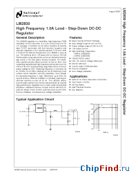 Datasheet LM2830XMFX manufacturer National Semiconductor