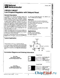 Datasheet LM2927T manufacturer National Semiconductor