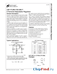 Datasheet LM317A manufacturer National Semiconductor