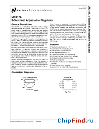 Datasheet LM317LIBP manufacturer National Semiconductor
