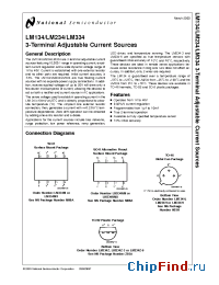 Datasheet LM334SMX manufacturer National Semiconductor