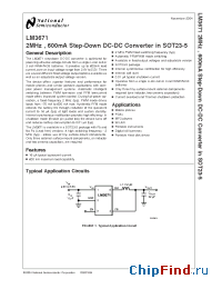 Datasheet LM3671MF-1.8 manufacturer National Semiconductor