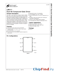 Datasheet LM5111-3MX manufacturer National Semiconductor