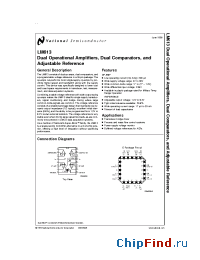 Datasheet LM613IWM manufacturer National Semiconductor