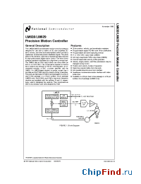 Datasheet LM628 manufacturer National Semiconductor