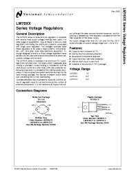 Datasheet LM7812CT manufacturer National Semiconductor