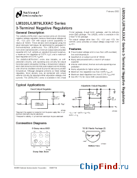 Datasheet LM79L12AC manufacturer National Semiconductor