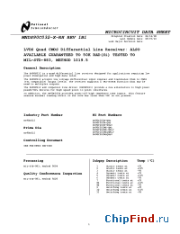 Datasheet MNDS90C032-X-RH manufacturer National Semiconductor