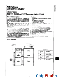 Datasheet NMC27C256 manufacturer National Semiconductor