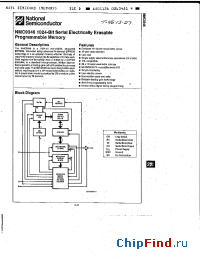 Datasheet NMC9346E manufacturer National Semiconductor