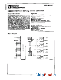 Datasheet NS32203N manufacturer National Semiconductor