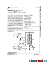 Datasheet NSC800D manufacturer National Semiconductor
