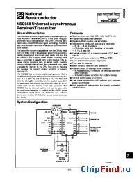Datasheet NSC858 manufacturer National Semiconductor