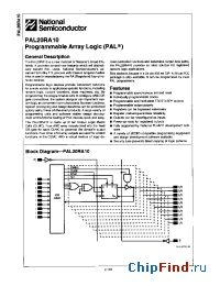 Datasheet PAL20RA10VM manufacturer National Semiconductor