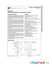 Datasheet PC87108VHG manufacturer National Semiconductor