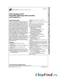 Datasheet PC87310 manufacturer National Semiconductor