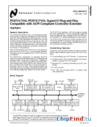 Datasheet PC87317-ICF/VUL manufacturer National Semiconductor