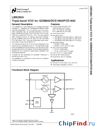 Datasheet PCS1900 производства National Semiconductor