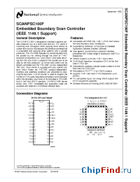 Datasheet SCANPSC100FDMQB manufacturer National Semiconductor