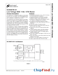 Datasheet SCANSTA101ME manufacturer National Semiconductor