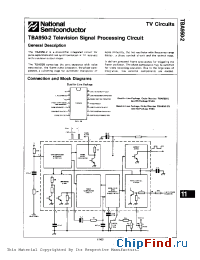 Datasheet TBA950 manufacturer National Semiconductor