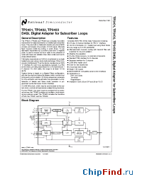 Datasheet TP3401 manufacturer National Semiconductor