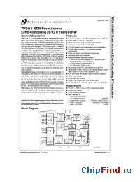 Datasheet TP3410J производства National Semiconductor