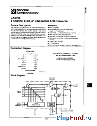 Datasheet UA9708PC manufacturer National Semiconductor