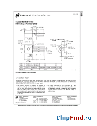 Datasheet Z03B-2 manufacturer National Semiconductor