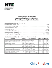 Datasheet NTE1003 производства NTE