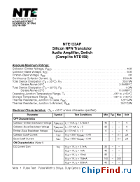 Datasheet NTE123AP manufacturer NTE